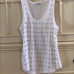Express white tank top